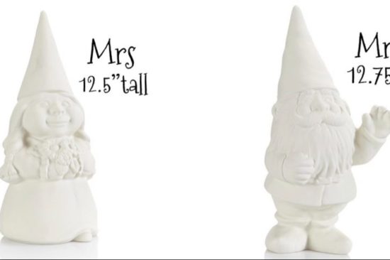 Dimensions of Mr and Mrs Gnome
