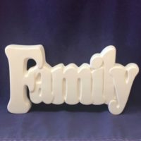Crock A Doodle Paint Your Own Pottery Family Word Plaque