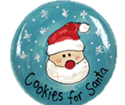 Santa Cookie Plates!
