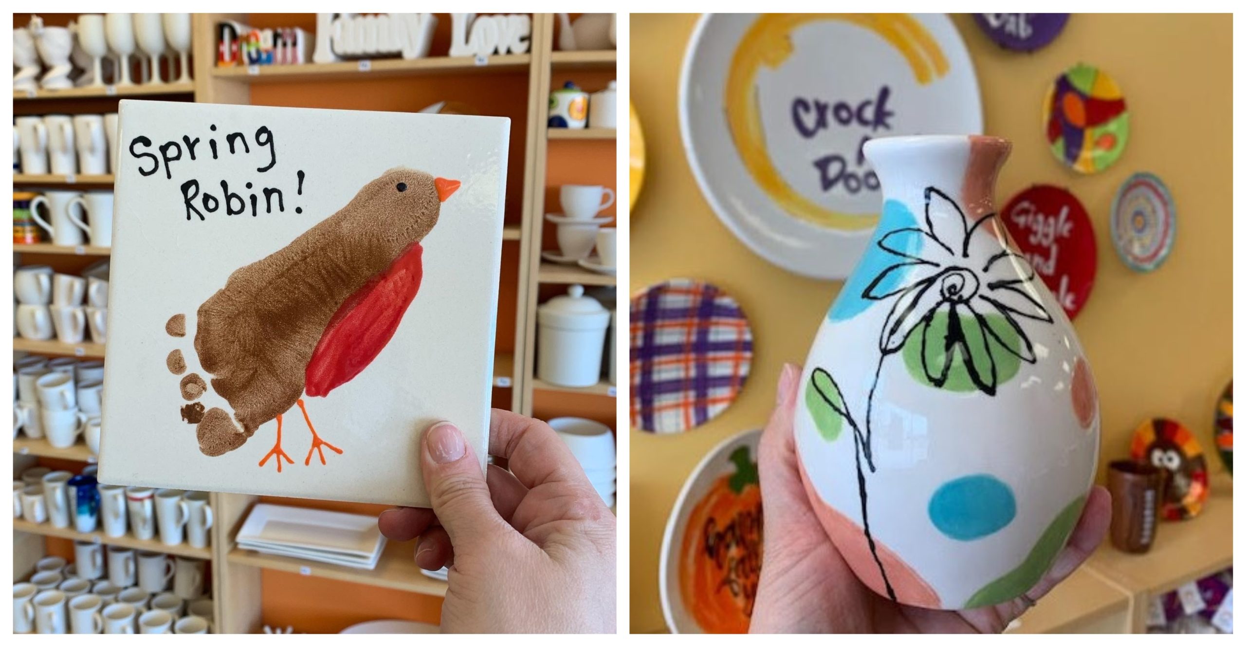 Spring Pottery Painting Techniques - Crock A Doodle Inc.